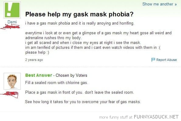 Gas Mask Phobia