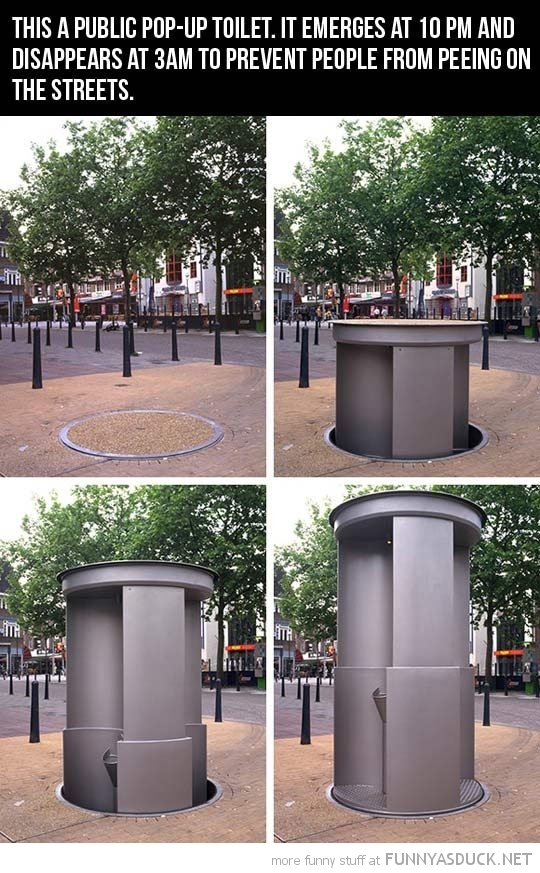 Pop-Up Toilet