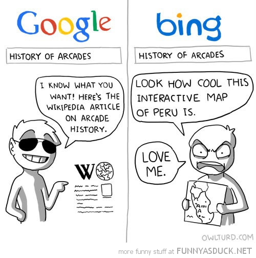 Google Vs Bing