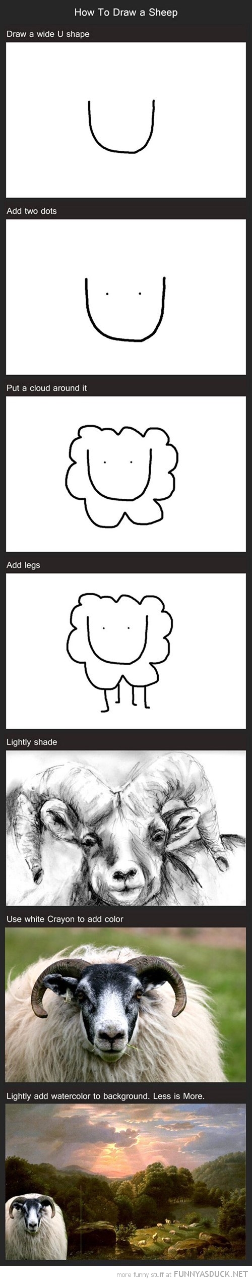 How To Draw A Sheep