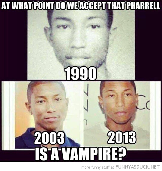 Pharrel Is A Vampire