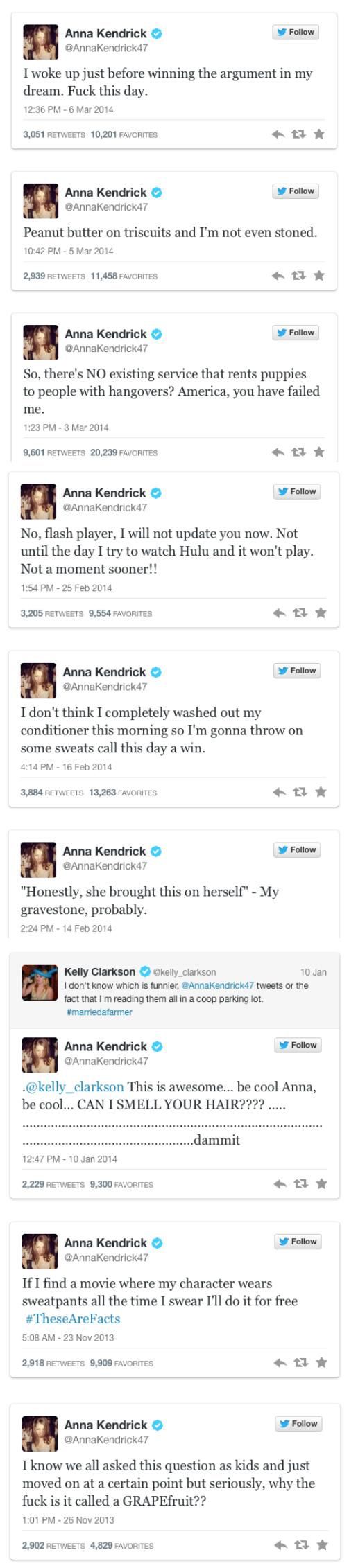 More Anna Kendrick Tweets