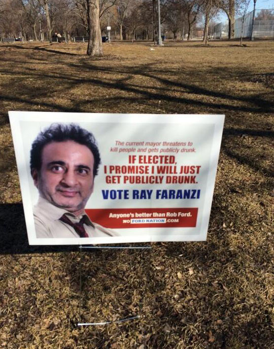 Canadian Political Sign