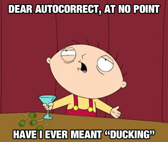 Dear Autocorrect