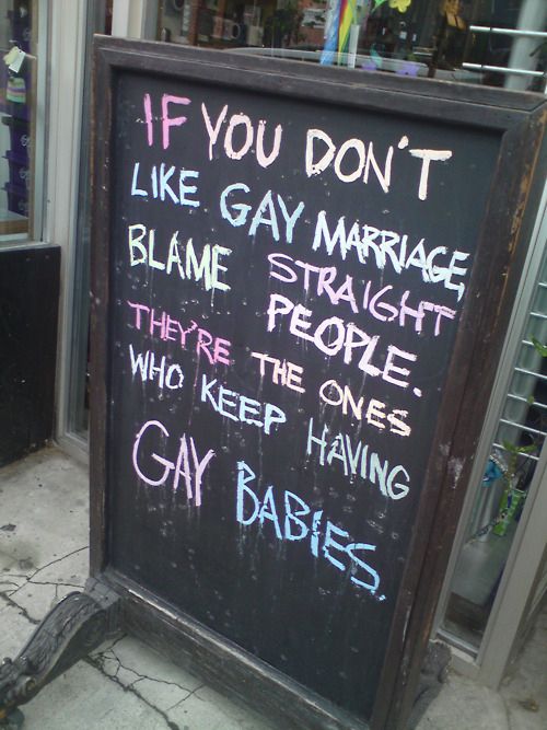Blame Straight People
