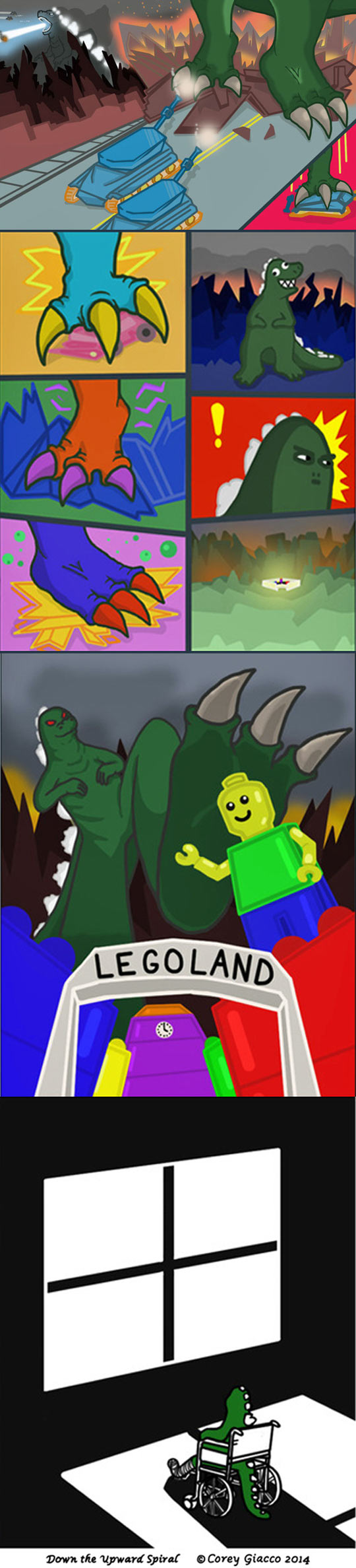Godzilla At Legoland