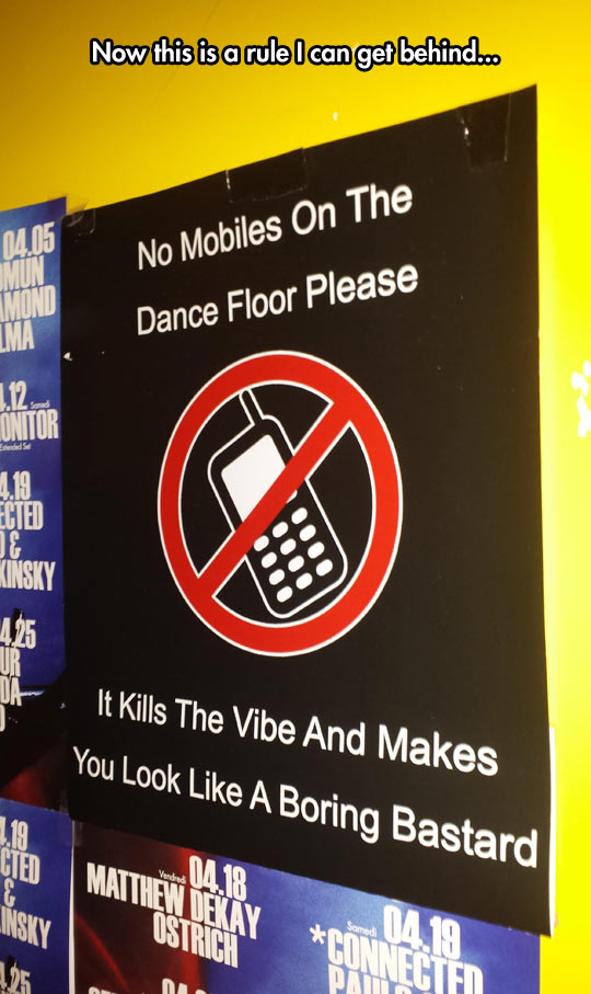No Mobiles