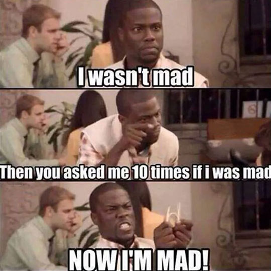 I Wasn't Mad