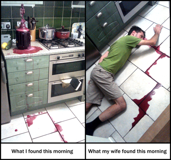 Red Wine Prank