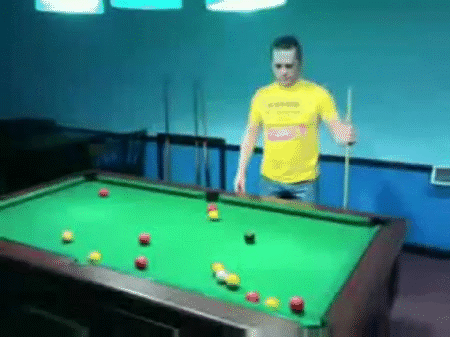 Playing Pool Drunk