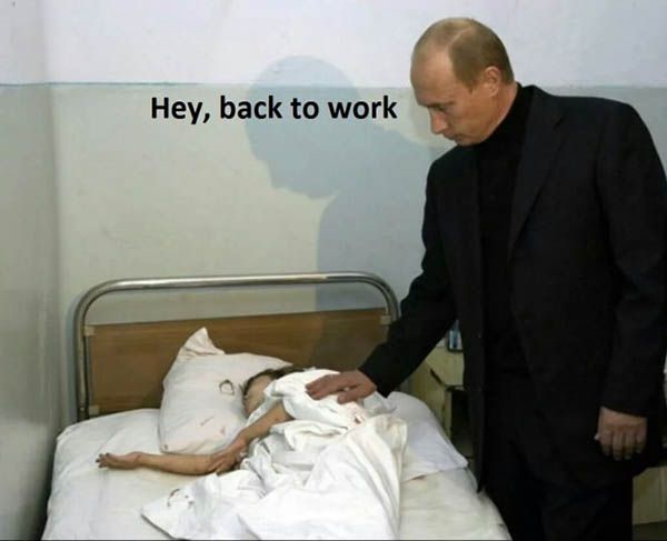 Putin Visits A Hospital
