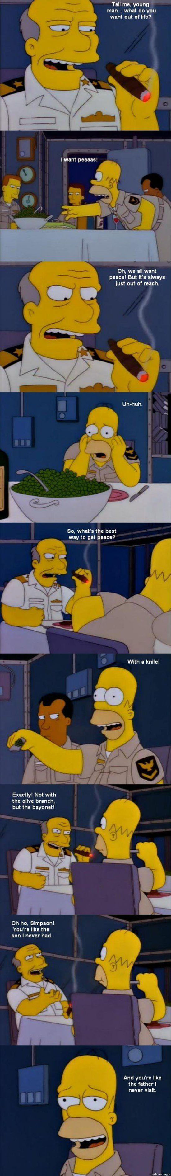 Homer Wants Peas