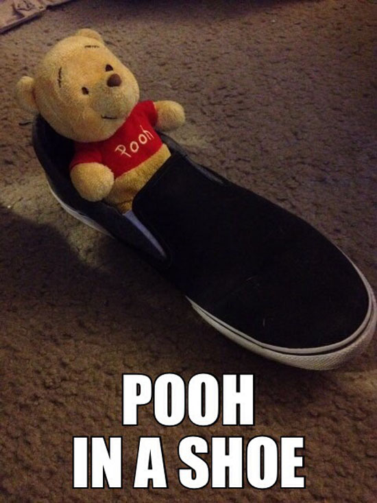 Pooh In A Shoe